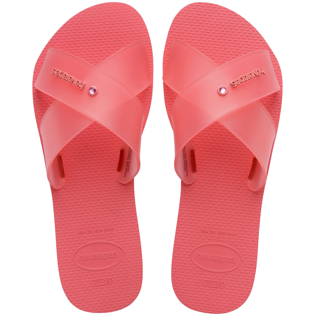 Women's Aqua Jelly Sandals - TROPICAL CORAL