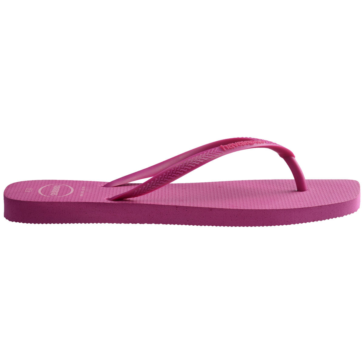 Women's Slim Square Logo Pop Up Flip Flops - ROSE GUM