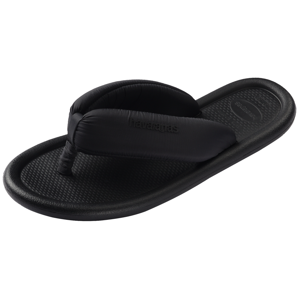Women's Maxi Puffed Flip Flops - BLACK