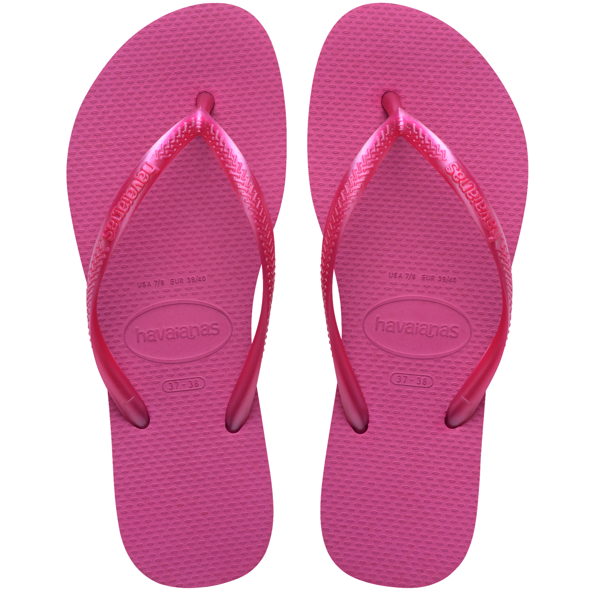 Women's Slim Flip Flops - ROSE GUM/METALLIC ROSE GUM
